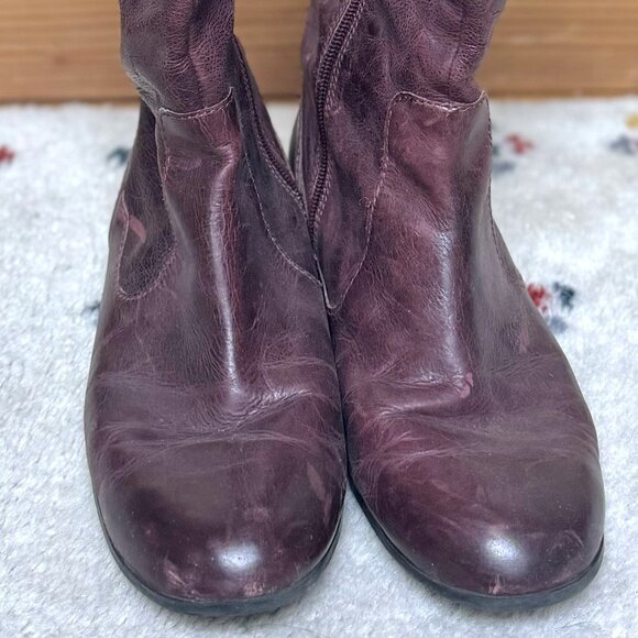 Enzo Angiolini burgundy knee-high boots 8M - Picture 5 of 5